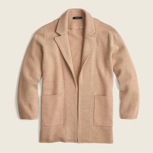 Jcrew Sophie open front blazer in camel